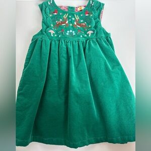 Baby Boden Velvet Pinnie Dress